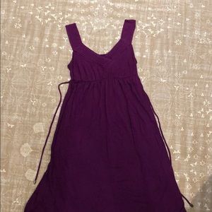 Purple Liz Lange Tank Top Maternity Dress